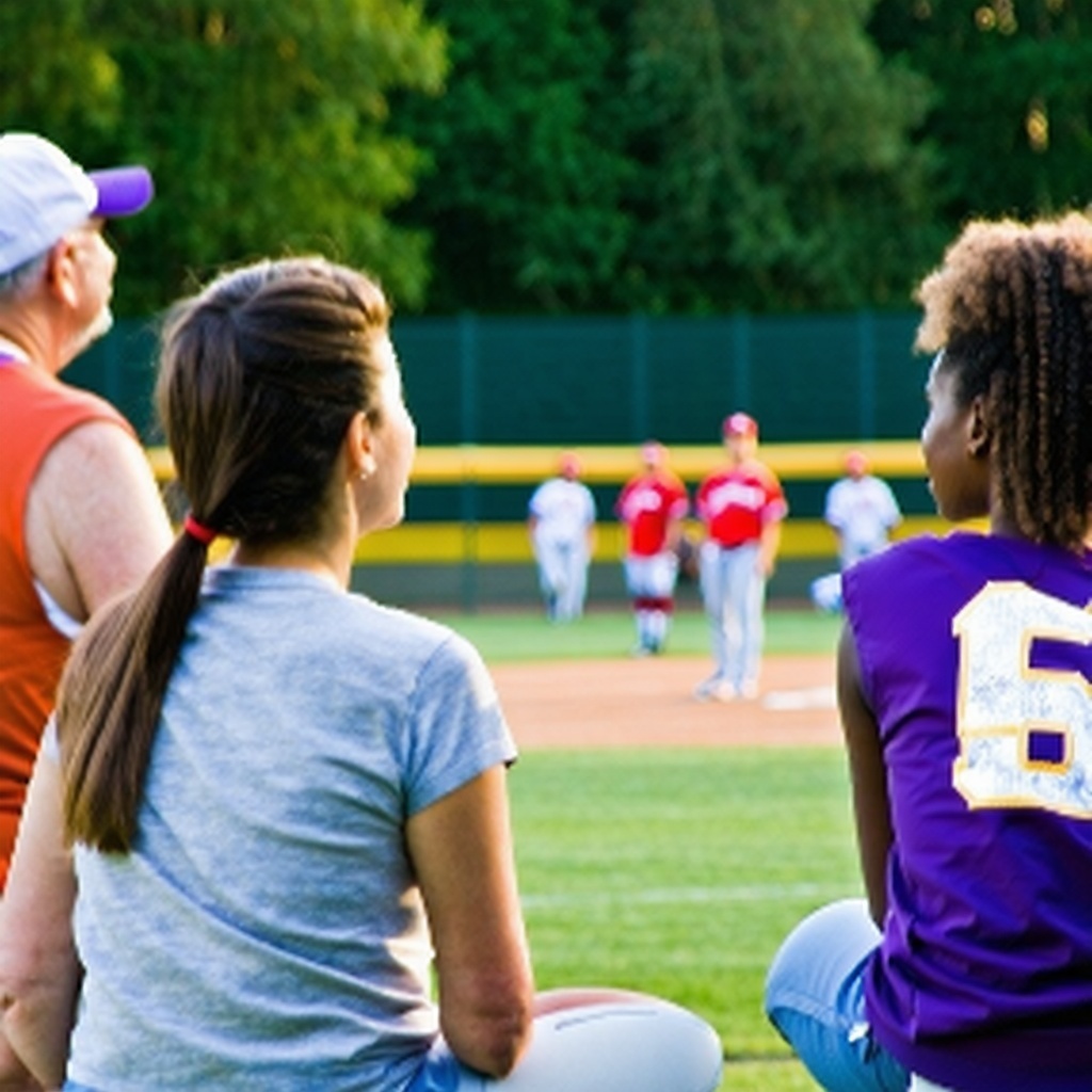 parents watching a youth sports game