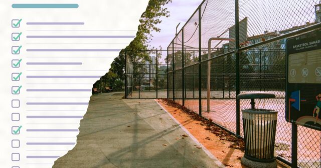 Parks and recreation basketball court