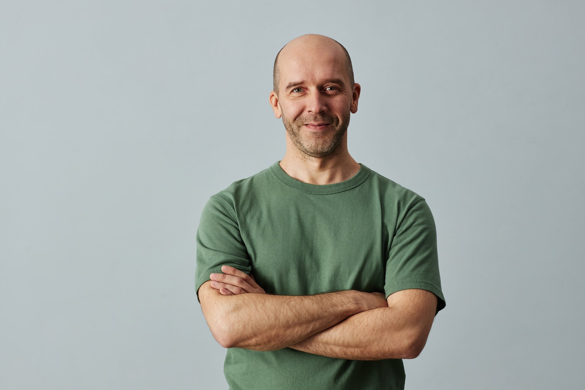 A man with gentle smile
