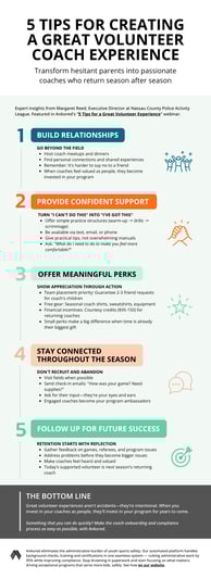 Infographic - 5 Tips for Creating a Great Volunteer Coach Experience (1)